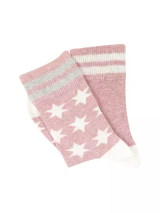 CAMANO | Mädchen Socken 2er Pkg.  chalk pink melange | 